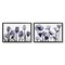 Stupell Industries Dusk Delight Blue Flowers 2pc Floating Frame Set By Albert Koetsier